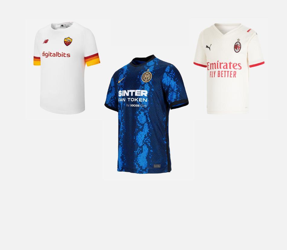 Abbigliamento e maglie ufficiali delle squadre di calcio - Club e nazionali