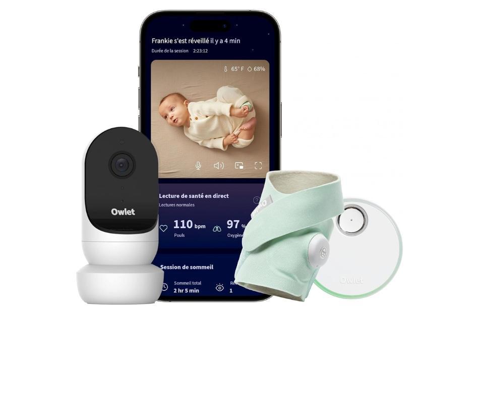 Baby monitor con APP per tenere traccia dei parametri di salute e benessere