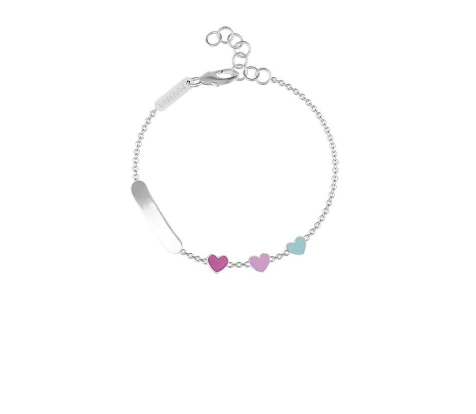 Bracciale in argento e smalto personalizzabile
