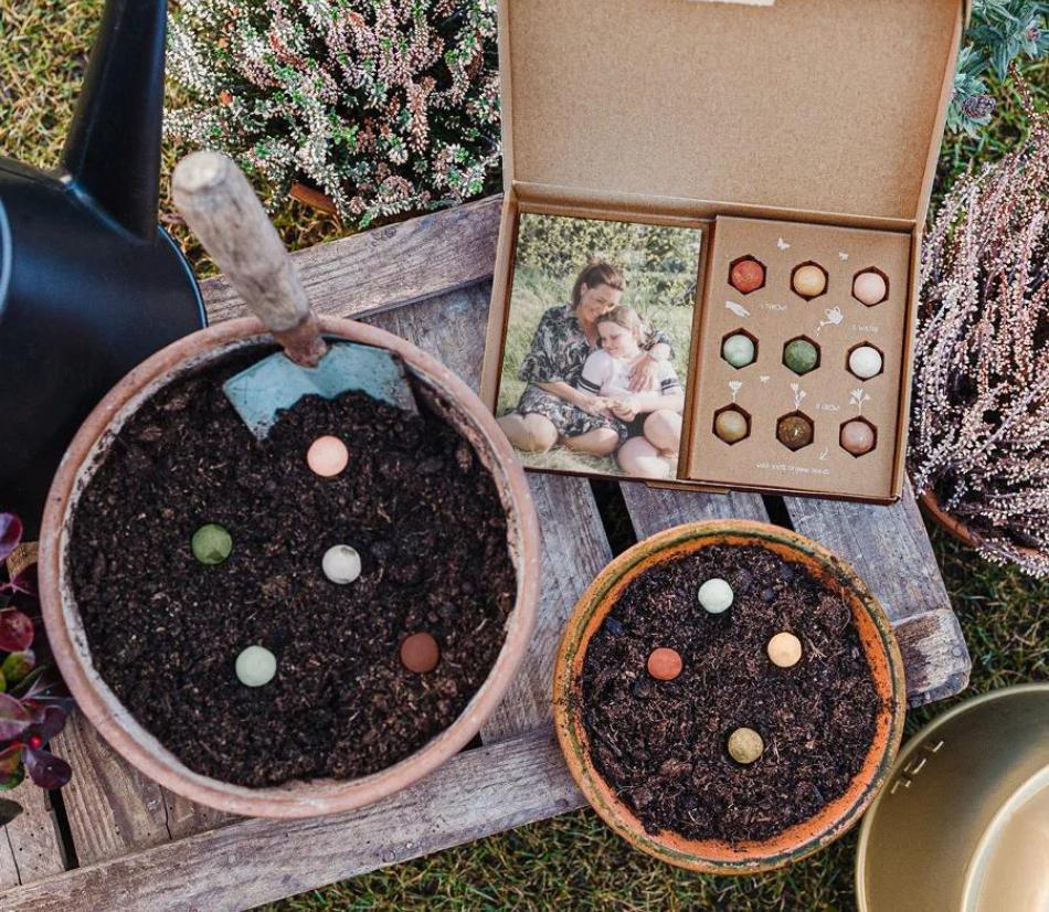 Confezione da personalizzare con bombe di semi per coltivare fantastici fiori selvatici