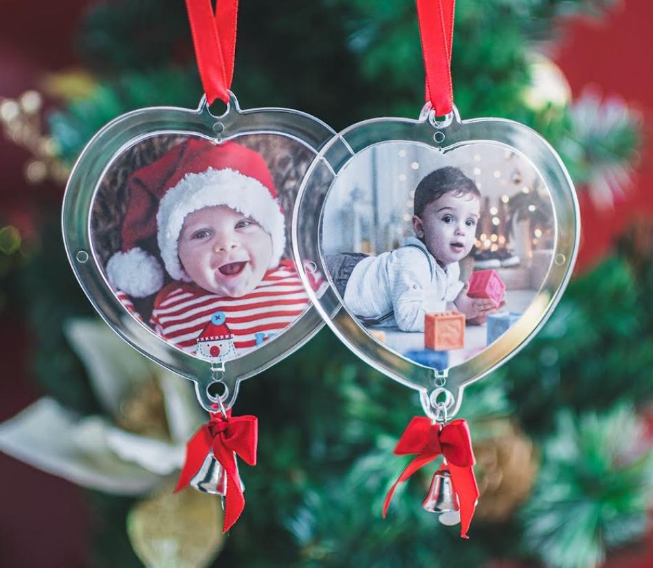 Decorazioni natalizie da personalizzare con la foto