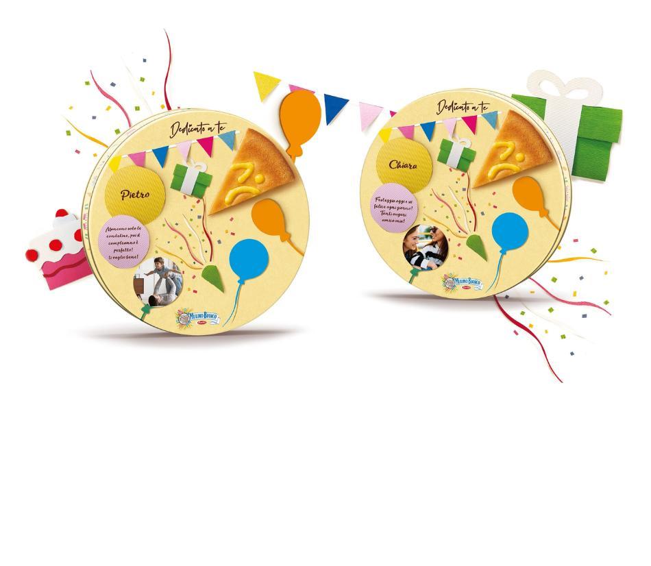 Mulino Bianco - Scegli i tuoi biscotti preferiti e personalizza la confezione con foto e dedica