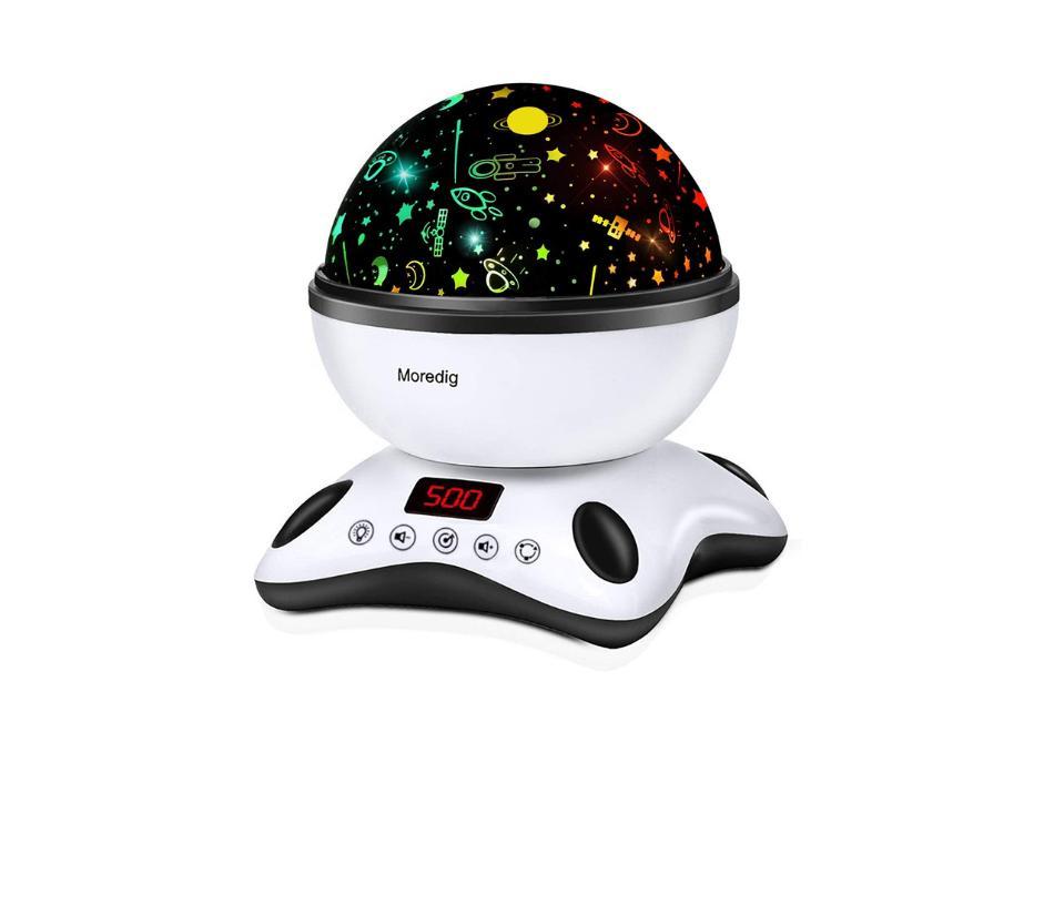 Proiettore 360° di stelle per bambini e suoni - Colori assortiti