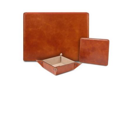 Accessori in pelle per ufficio o smart working - Modelli e colori assortiti