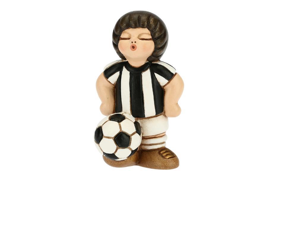 Bimbo calciatore bianco nero piccolo