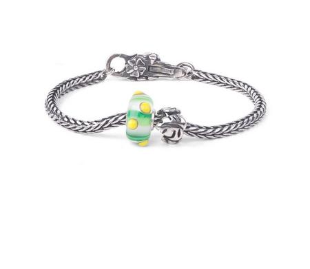 Bracciale in argento con charms in vetro - Modelli assortiti