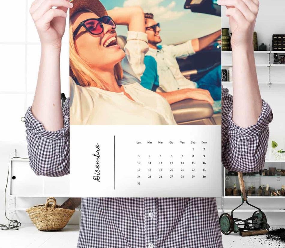 Calendario fotografico da personalizzare - Formati e modelli assortiti