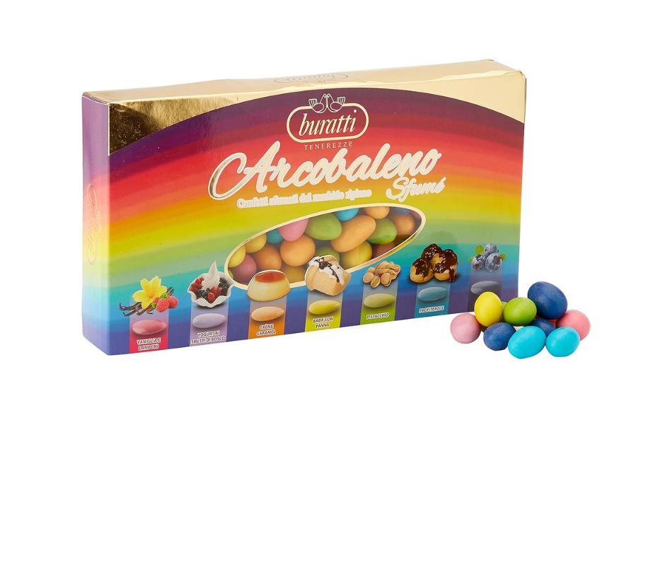 Confetti multi sapore e multicolore, tenerezze sfumè arcobaleno - 1000 g