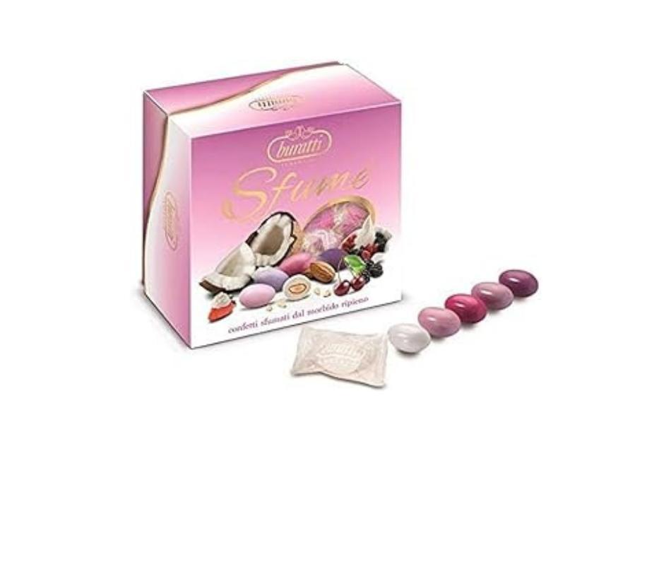 Confetti tenerezze vassoio sfume rosa - 0.50 kg