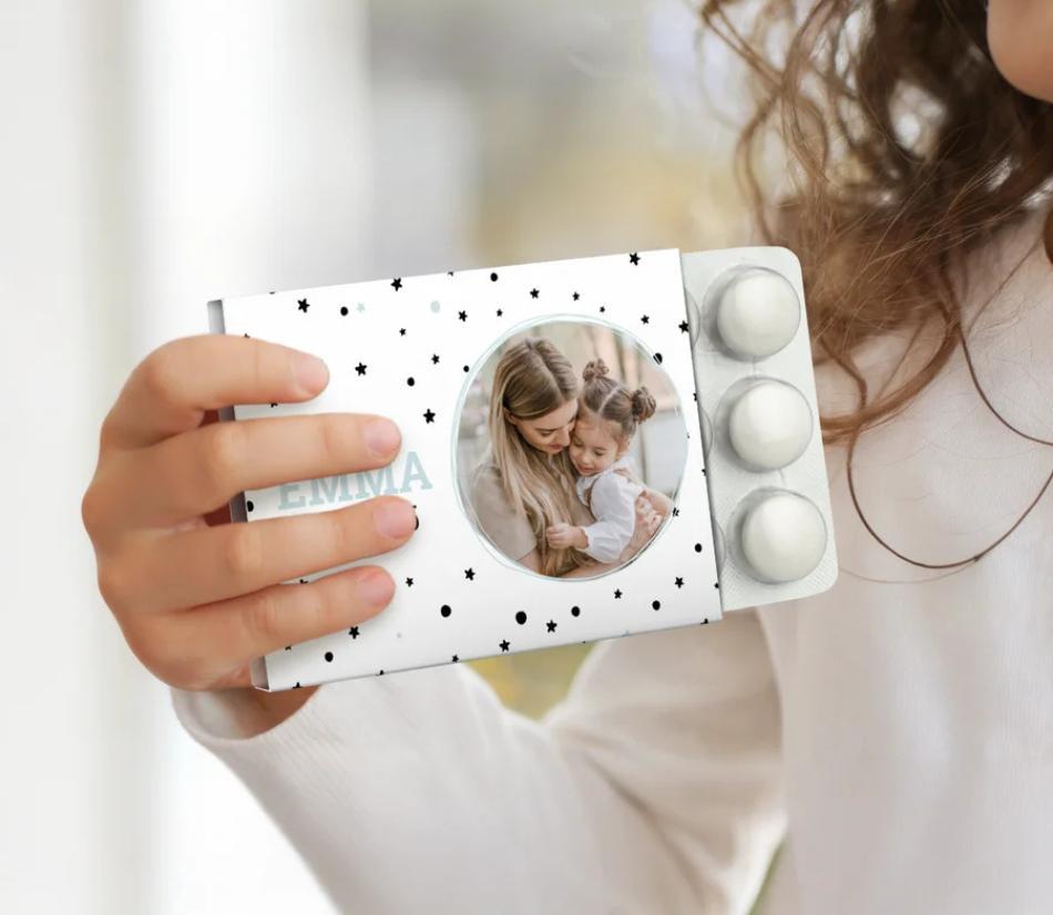 Confezione di Mentos personalizzata con la foto