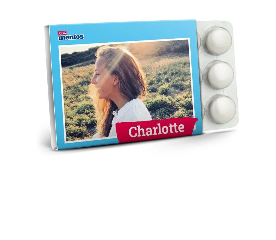 Confezione di Mentos personalizzata con la foto