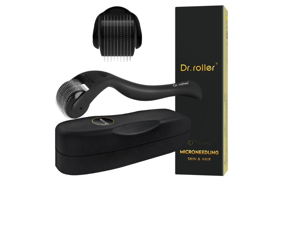 Dermaroller per capelli e viso con aghi per stimolare la produzione di collagene