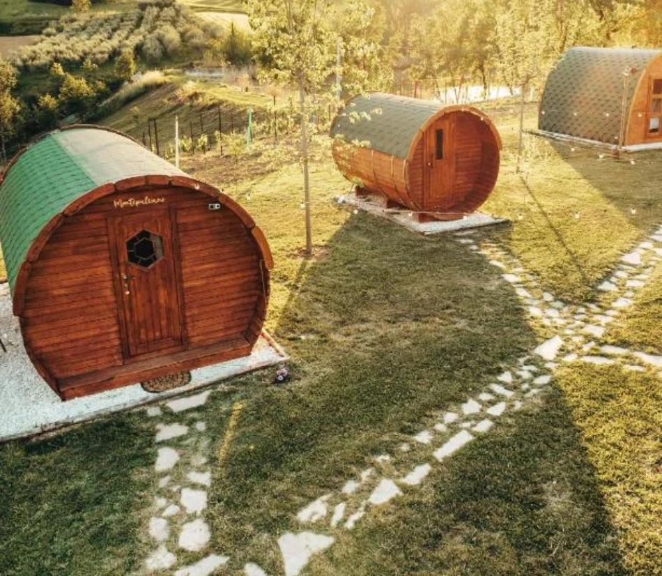 Dormire in una botte di vino immersi nei vigneti e nella natura