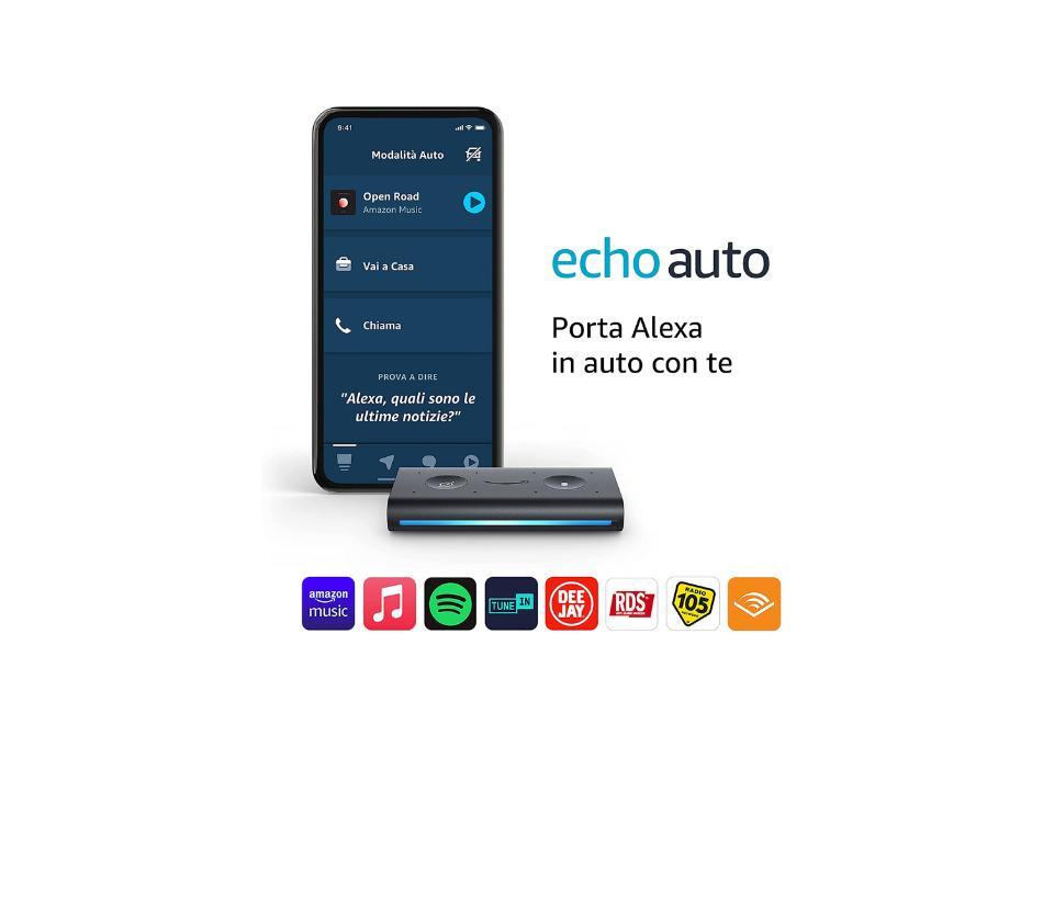 Echo Auto: connessione sul telefono e riproduce contenuti - Sconto 50%