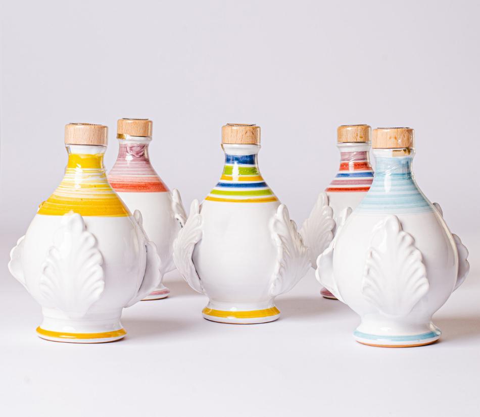 Eleganti Pumi in ceramica artigianale con olio bio 100% pugliese - 250ml