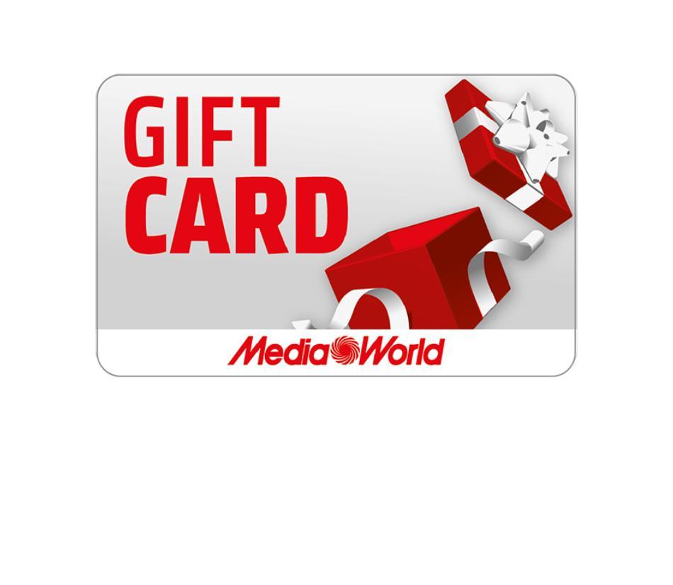 Gift card scalabile, spendibile nei punti vendita Mediaworld e sul sito www.mediaworld.it