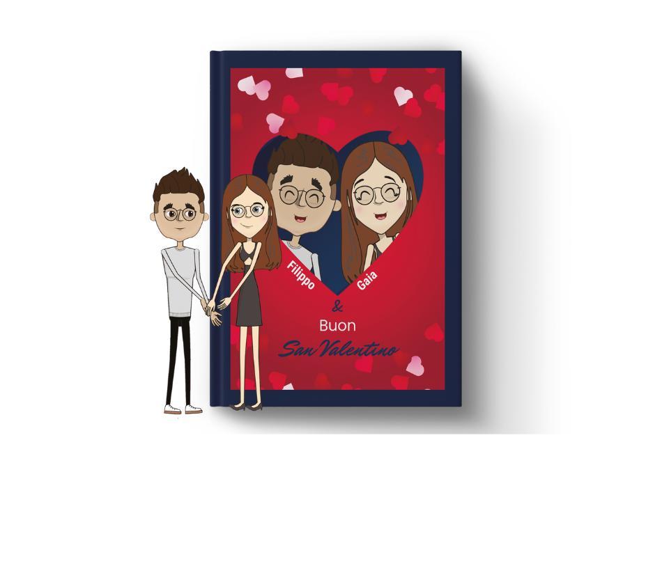 Il libro personalizzato di coppia con 80 pagine che raccontano la vostra storia d’amore