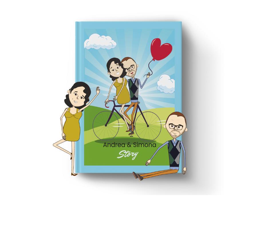 Il libro personalizzato di coppia con 80 pagine che raccontano la vostra storia d’amore