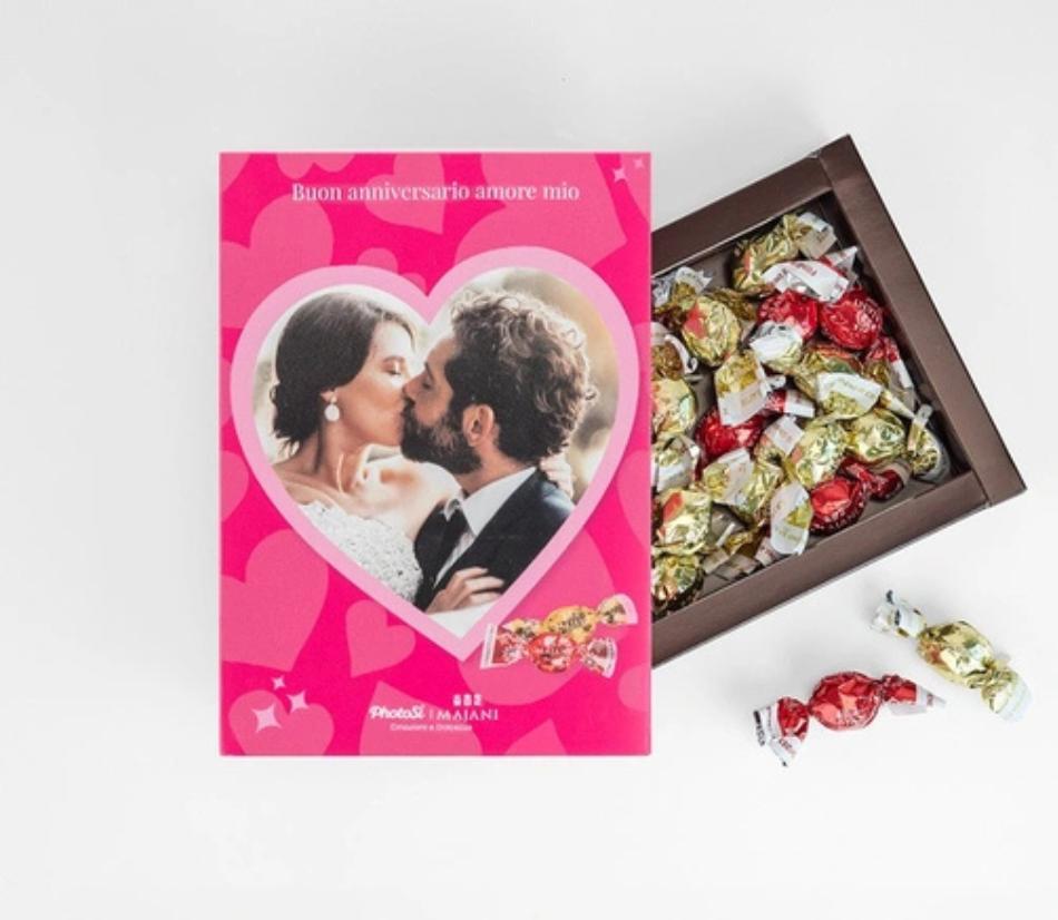 La scatola di cioccolatini Majani personalizzabile con foto