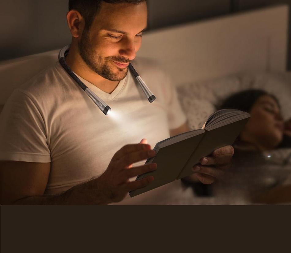 Lampada led da lettura da mettere intorno al collo - Colori assortiti