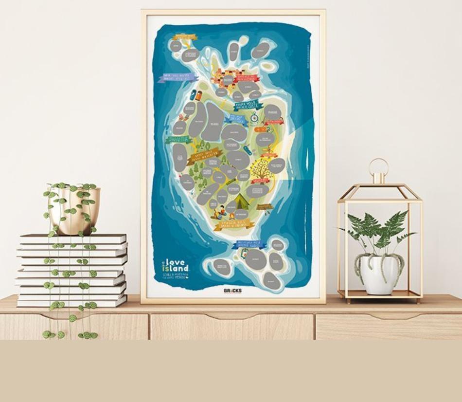 Love Island – Scratch map per coppie con 38 attività da fare insieme