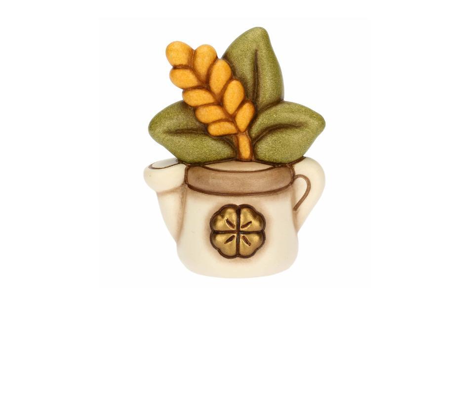 Mini annaffiatoio in ceramica con spiga