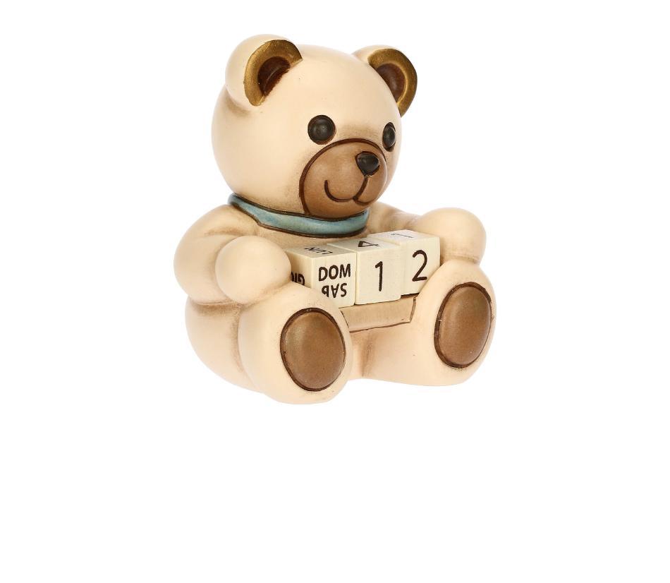 Mini calendario Teddy lui in ceramica