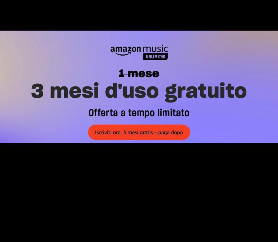 Music Unlimited: accesso illimitato a 75 milioni di brani - 3 MESI GRATIS