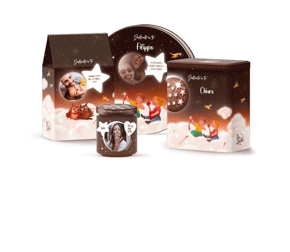 Pan di Stelle - Scegli i suoi biscotti preferiti e personalizza la confezione con foto e dedica