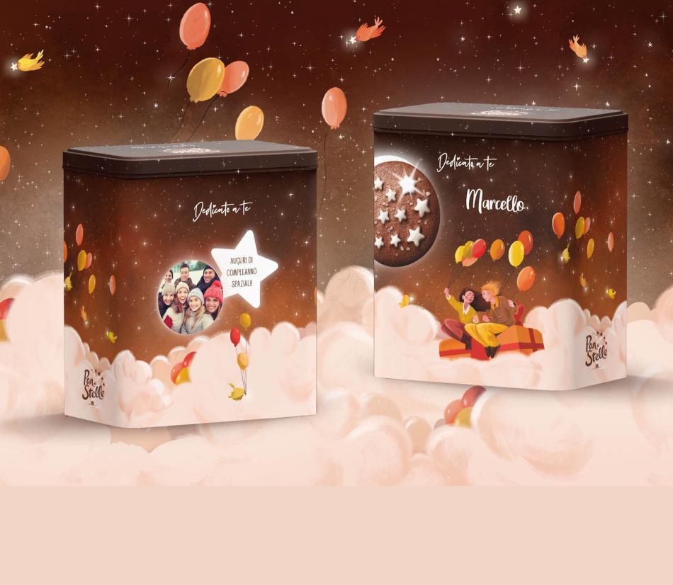 Pan di Stelle - Scegli i suoi biscotti preferiti e personalizza la confezione con foto e dedica