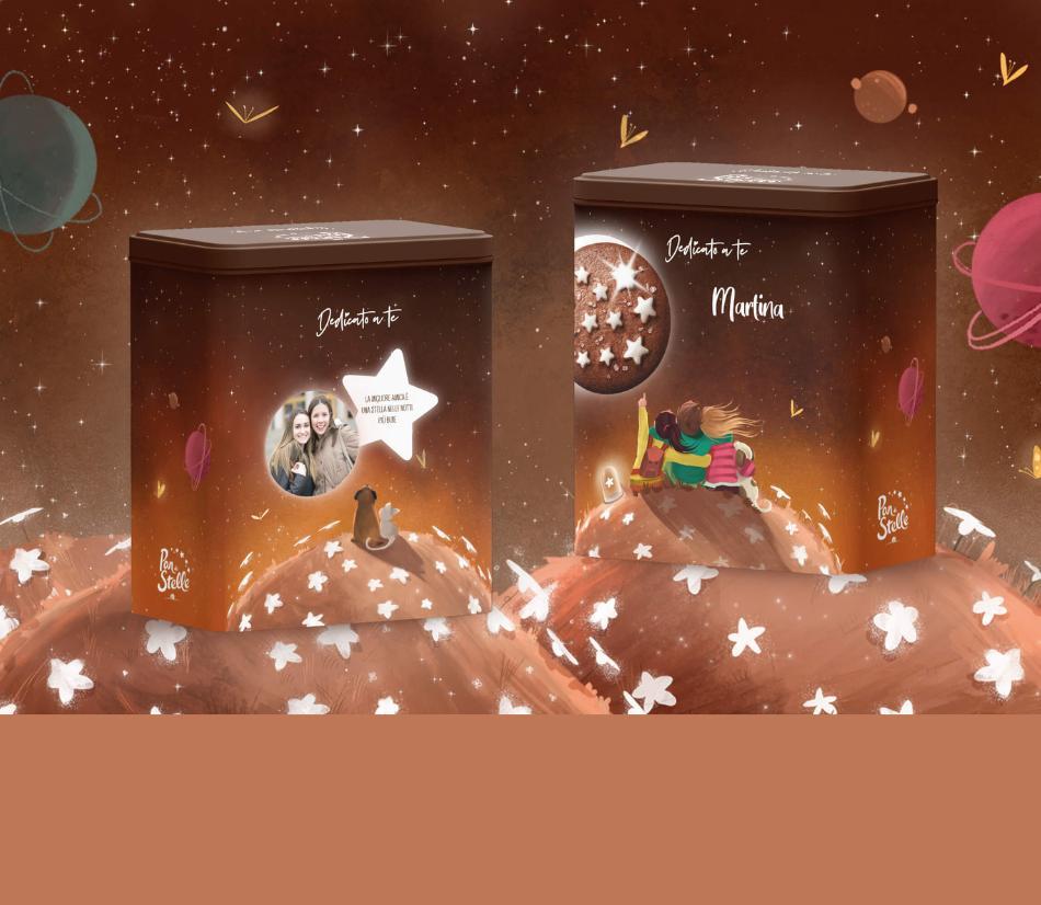 Pan di Stelle - Scegli i suoi biscotti preferiti e personalizza la confezione con foto e dedica
