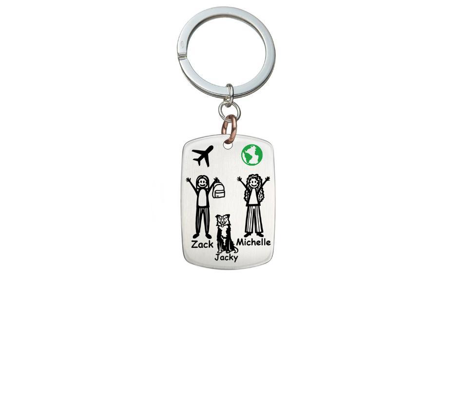 Porta sempre con te la tua famiglia e i tuoi affetti personalizzando il tuo portachiavi