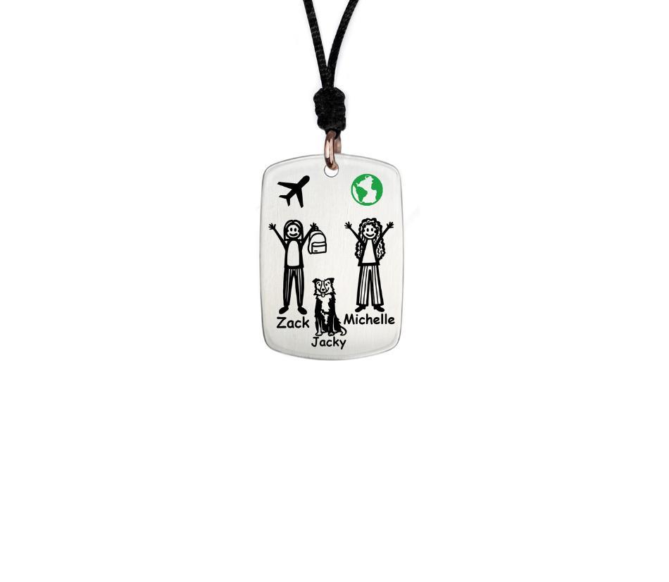 Porta sempre con te la tua famiglia e i tuoi affetti personalizzando la tua collana