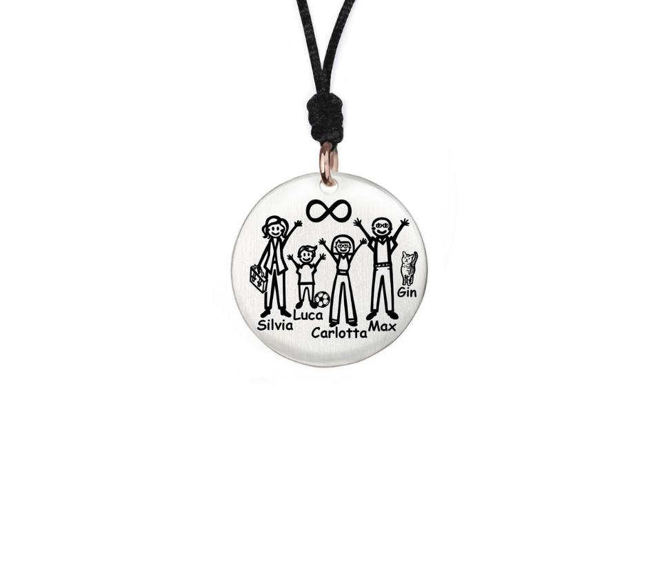 Porta sempre con te la tua famiglia e i tuoi affetti personalizzando la tua collana