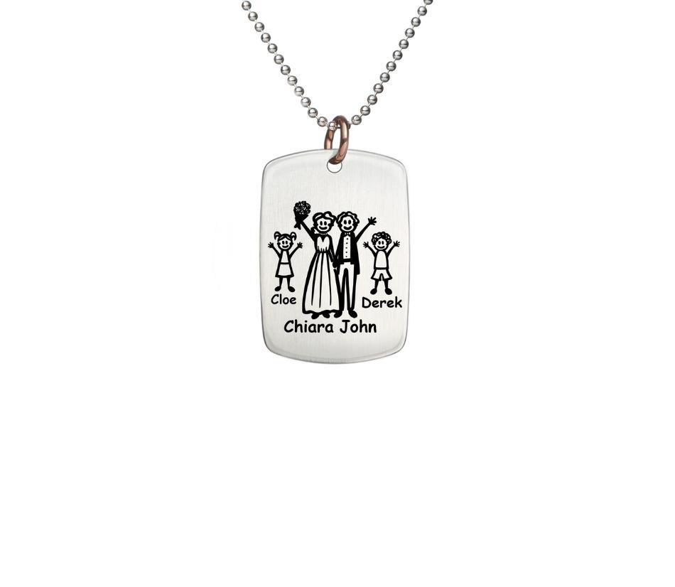 Porta sempre con te la tua famiglia e i tuoi affetti personalizzando la tua collana