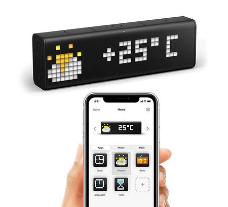 Radio e sveglia con altoparlante bluetooth personalizzabile tramite APP