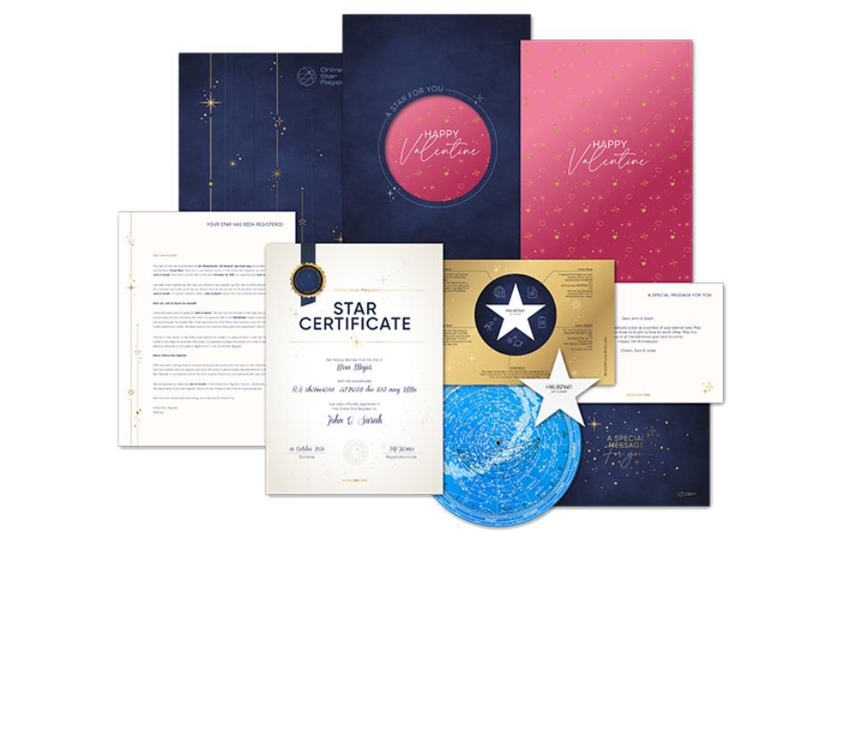 Regala una stella e personalizzala con il suo nome - Box con certificato