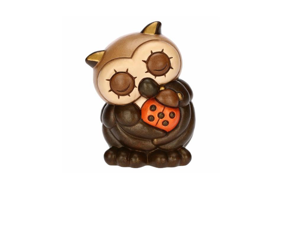 Salvadanaio con gufo Lucky in ceramica