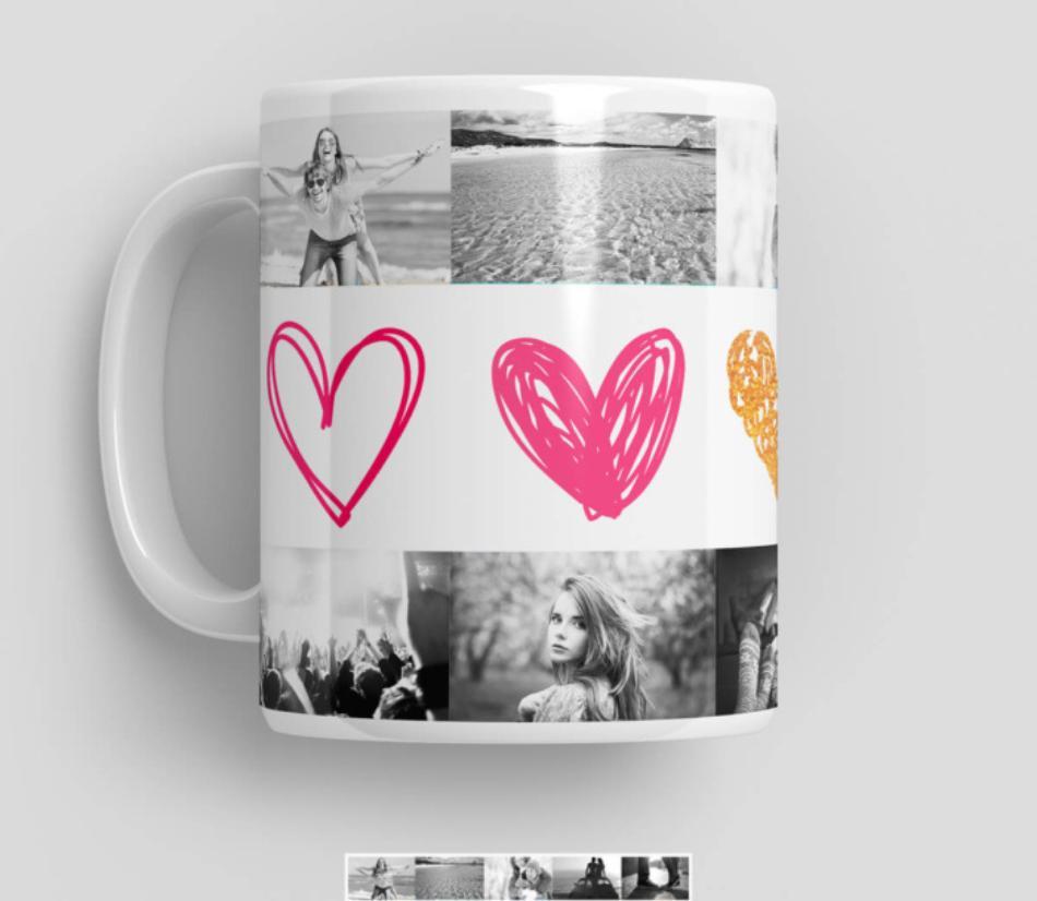 Tazza da personalizzare con foto - Vari temi di layout disponibili